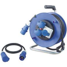 as - Schwabe camping set kabeltrommel adapterleitung cee verlängerung schuko ip44 Blau 25 cm
