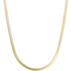 Macy's Men Jewelry Macy's 14k Gold Necklace, 18" Flat Herringbone Chain 1-1/4mm No Color