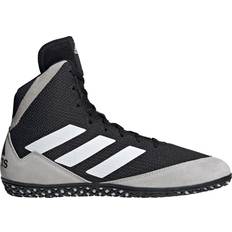 adidas Men's Mat Wizard Wrestling Shoes Black/Grey Heather/White