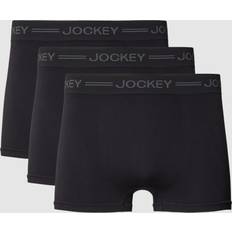 Jockey Boxershorts Unterhosen Jockey Everyday Seamless Pants, 3er-Pack, nahtlos, für Herren, schwarz