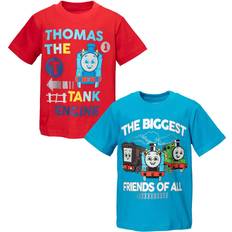 Children's Clothing Thomas & Friends Thomas & Friends Tank Engine Little Boys Pack Athletic Pullover T-Shirts Blue/Red