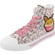 Pokémon Höga sneakers Anime av Evoli Cupcake Dam rosa/vit