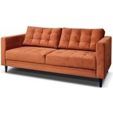 Orange Sofas Furniturebox Box Jaycee 2 Burnt Sofa