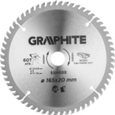 Graphite circular saw blade plunge saw blade, wide, 165 x 1.5 x 2.6 x 20 mm, 60 teeth