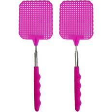 Pink Pest Control Tlily 2X Flyswatter Fly Mosquito Insects Swatter Telescopic