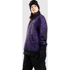 Leopardenmuster Pullover ColourWear CLWR Est 2010 Hoodie leo purple