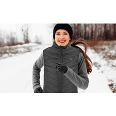 4XL - Women Vests N POLAR Electric Heated Vest Zone Heated Jacket Vest w/ USB Cable Black Black