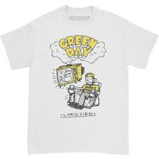 Long - Unisex Tops Green Day Longview Doodle T-Shirt White