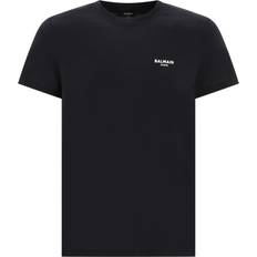 Balmain Paidat Balmain Flocked Logo Organic Cotton T-shirt