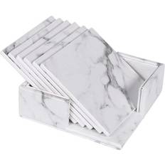 Northix Servering Northix 6x Fyrkantig Glasunderlägg 10cm
