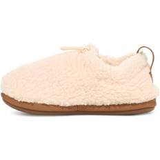 UGG Slippers UGG Unisex-Child Plushy Slipper, Natural/Chestnut, Big Kid