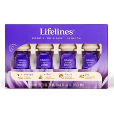 Massage & Relaxation Products Lifelines Essential Oil Light In Bloom Four-Piece Essential Oil Blend Set