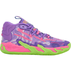 Morado Zapatillas de Baloncesto Puma MB.03 Toxic GS - Purple/Green