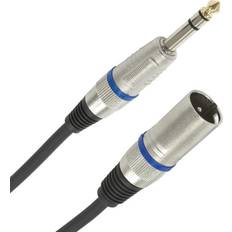 Gear4music XLR Balanced 1/4'' Jack Pro Cable, 9m