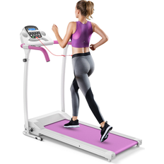 Costway Treadmills Costway 800W Folding Treadmill Electric /Support Motorized Power Pink