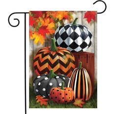 Briarwood Lane Patterned Pumpkins Autumn Garden Flag Fall