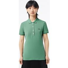 Lacoste L.12.D Slim Fit Stretch Mini Piqué Polo Shirt Khaki Green