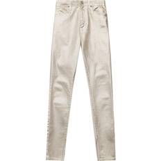 Soie Jeans Simkhai Jean Skinny Taille Cheville RAE - Metallic Gold