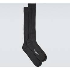 Dolce & Gabbana Black Socks Dolce & Gabbana Cotton and wool socks black