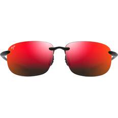 Maui Jim HOOKIPA XLARGE MJ RM456-02A Wrap Polarized Red