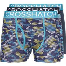 Boxers - Turquoise Men's Underwear Crosshatch Linamo MVE Open Fly Boxers 3pk Teal