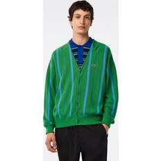 4XL - Herren Cardigans Lacoste Herren Ah6886 Sweater, Tarragon/Ethereal