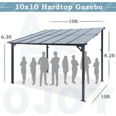 Bed Bath & Beyond AECOJOY Mounted Metal Gazebos Pergola