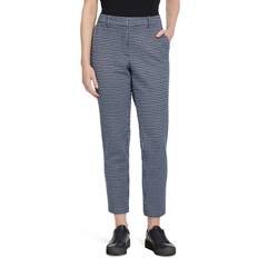 Capri Trousers Betty & Co Tailored Chequered Trousers Blue