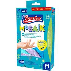 Spontex Mosaic Engangshandsker 40-pakke