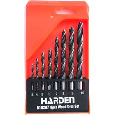Harden 610287, wood drill bits set 8 pcs sizes 3-10 mm round shank