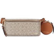 Textile Bum Bags Calvin Klein Women's Millie Monogram Belt Bag Almond one-size