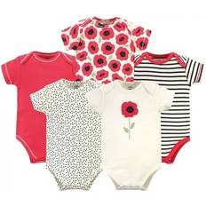 Beige Bodysuits Children's Clothing Touched By Nature Girl Organic Cotton Bodysuits 5pk Poppy 6-9 Months