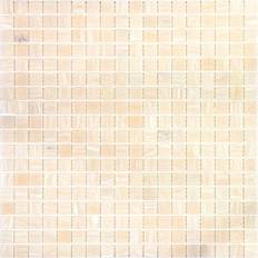 Beige Mosaic Tiles Apollo Tile Apollo Tile Skosh 11.6 Glossy Bisque Beige Glass Mosaic Floor Tile 18.69 sq. ft./case 20-pack