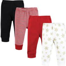 Gold Trousers Children's Clothing Hudson Baby Unisex Cotton Pants and Leggings - Gold Snowflake