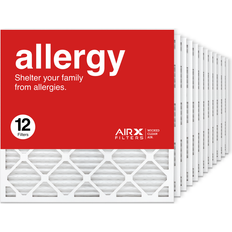 25x25x1 Furnace Air Filter AIRx ALLERGY Air Filter, 12-Pack case of 12