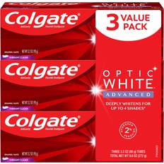 Teeth Whitening Optic White Advanced Teeth Whitening Toothpaste, Vibrant Clean, 3.2 Tube, 3