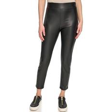 Pelle Pantaloni St John Leggings - Nero