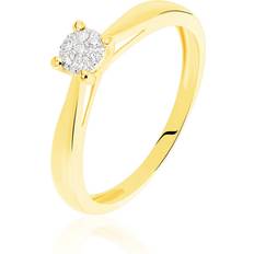 Bague de fiançailles - Femme Bagues Orovivo Woman Grace Ring - Gold/Diamond