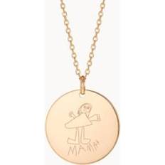 Beige Necklaces Merci Maman Drawn By You Personalised Necklace