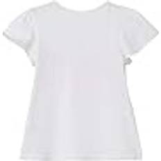 Fjärilsärm T-shirts Barnkläder s.Oliver Junior Girl's T-shirt Med Paljetter - Vit