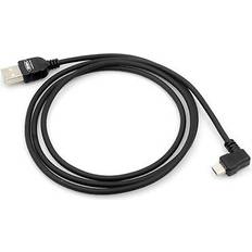 System-S Micro USB-kabel 90° vinkelkontakt 90 grader vinklad