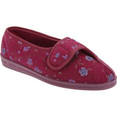 Diana Floral Slippers Wine