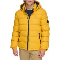 Tommy Hilfiger Yellow Clothing Tommy Hilfiger Men's Legacy Hooded Puffer Jacket, Yellow