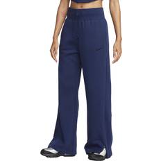 Nike Women's Sportswear Phoenix Fleece High Waist Wide Leg Sweatpants - Midnight Navy/Black