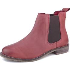 Frank James Aintree Soft Nubuck Leather Red Womens Chelsea Boots