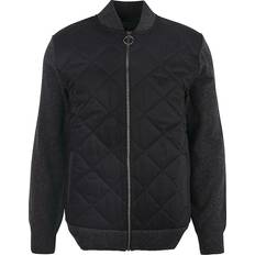 Barbour Essential Box Quilt Zip Through Jacket Dark Grey, Dark Grey, 2Xl, Men Dark Grey