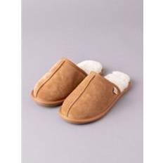 Lakeland Leather Mens Sheepskin Sliders in Tan