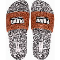 Puma Multicoloured Slippers & Sandals Puma x Mr Doodle Leadcat Multicolor Womens Sliders Multicolour