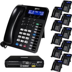 Landline Phones Xblue XBLUE X16 Plus Phone System Bundle With 11 XD10 Phones