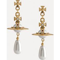 Vivienne Westwood Gold Plated Earrings Vivienne Westwood Pearl drop earrings GOLD-PEARL-MULTI